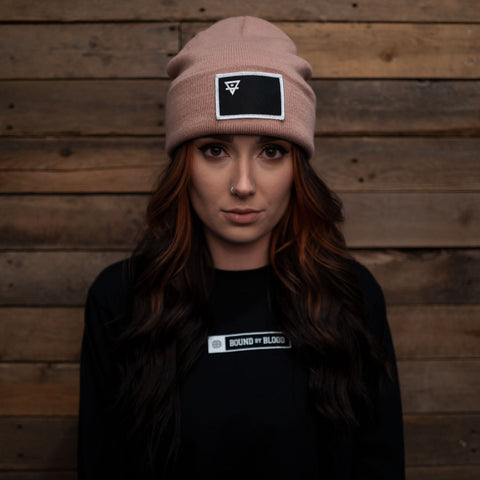 Bound By Blood Alchemy Flag Rose Beanie