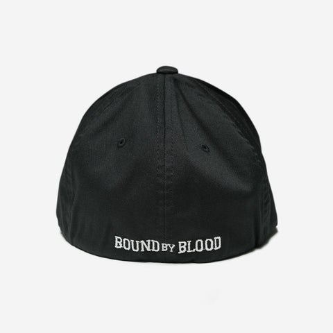 Bound By Blood Monogram Black and White Unisex Flexfit Hat
