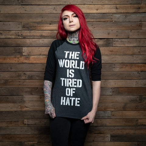 Bound By Blood Tired of Hate 3/4 Sleeve Baseball Tee