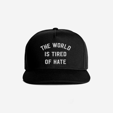 Bound By Blood Tired of Hate Black & White 5-Panel Snapback Hat