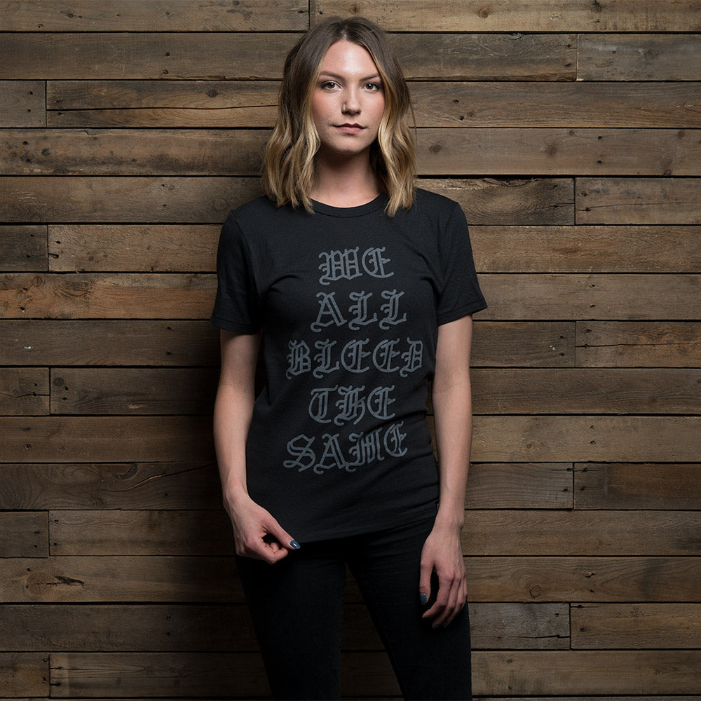 Bound By Blood We All Bleed the Same Black Unisex T-Shirt