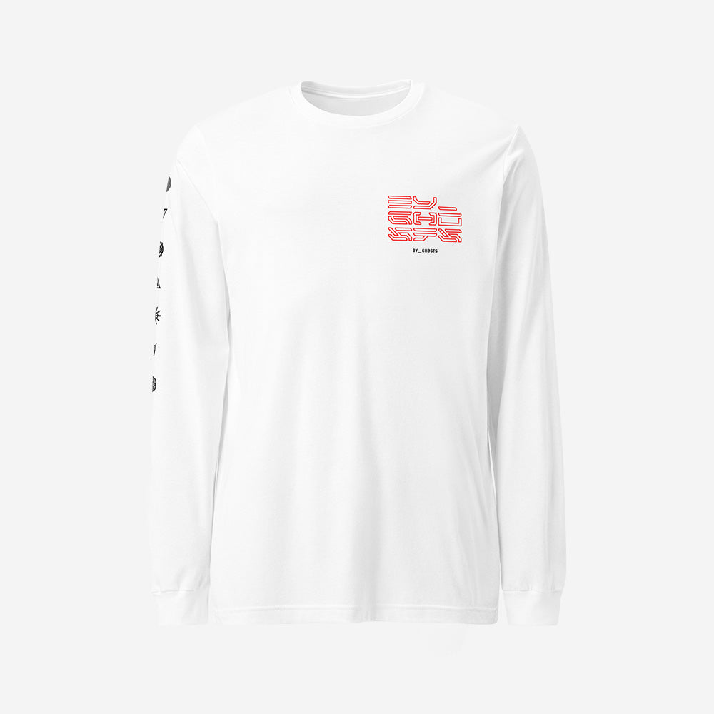By Ghosts Cyberpunk (White/Red)