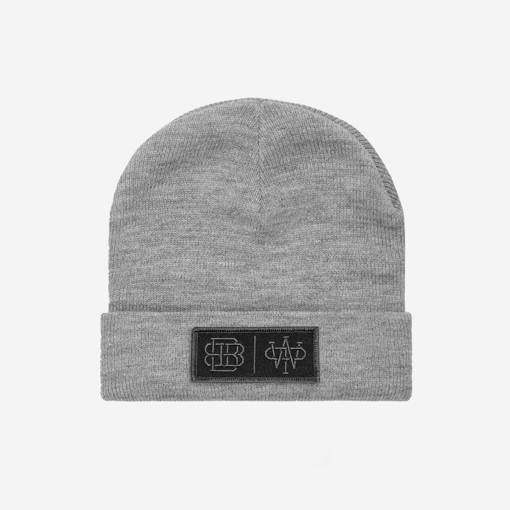 Eclipse Patch Beanie (Grey) – Moon Hooch