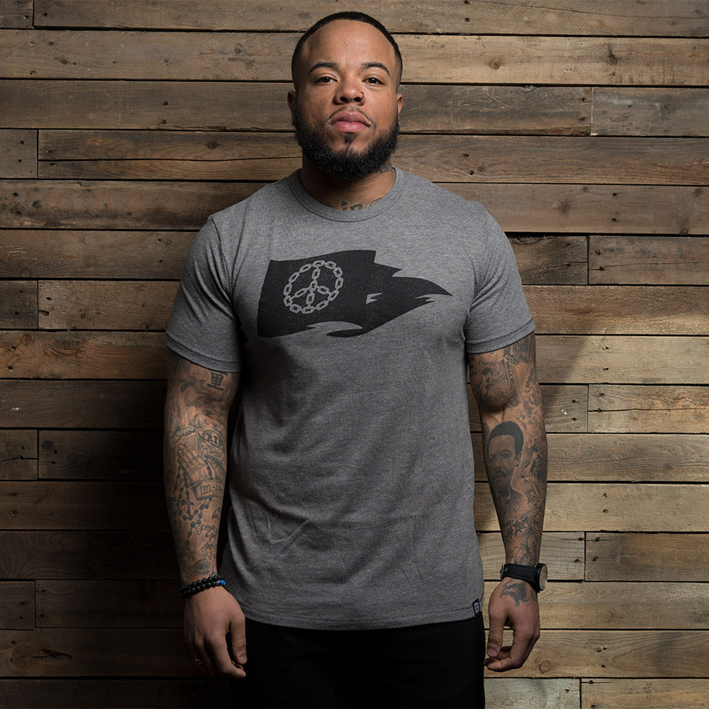 Bound By Blood Peace Flag Grey Unisex T-Shirt