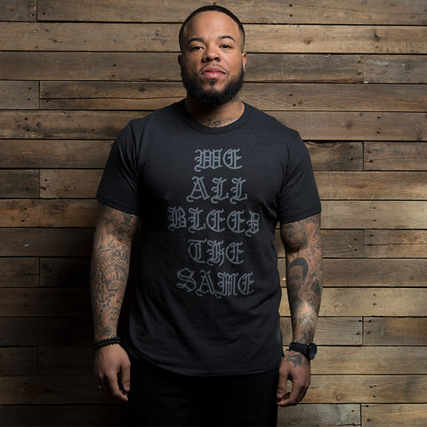 Bound By Blood We All Bleed the Same Black Unisex T-Shirt